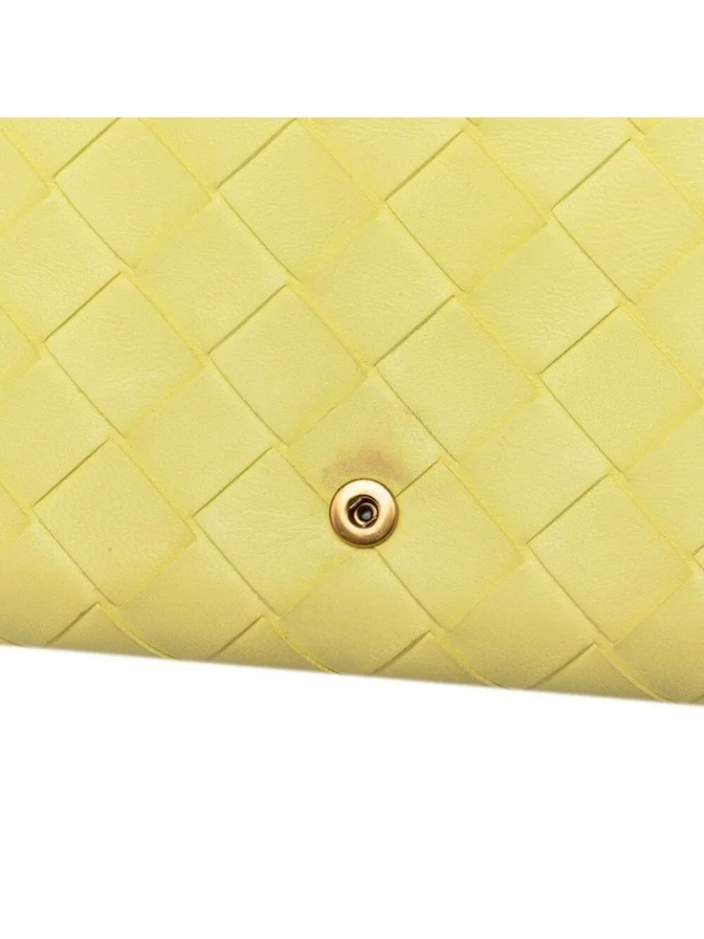 Bottega Veneta Intrecciato Wallet Yellow Leather